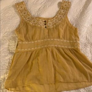 Anthropology Floreat Blouse in Beautiful Maize